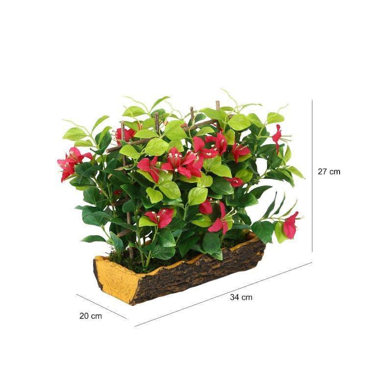 Faux Bougainvillea Bonsai in Black Plastic Pot (27 cms) - Fuschia media 4