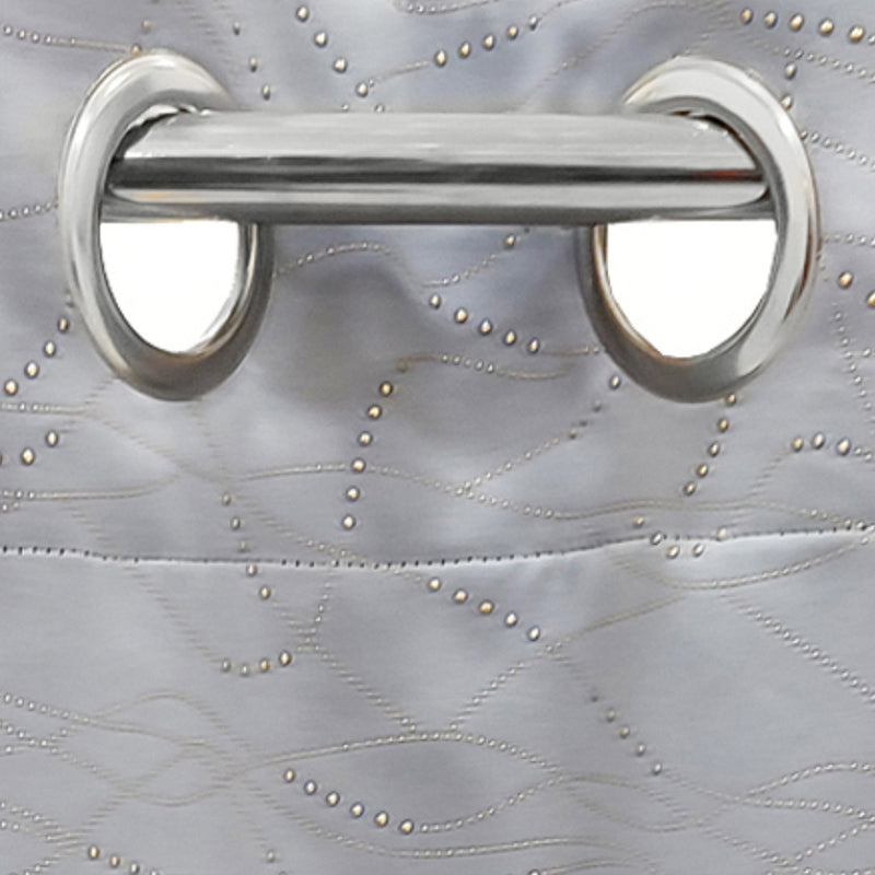 Acelynn Polyester Blackout Curtain (Grey) - Set Of Two media 4