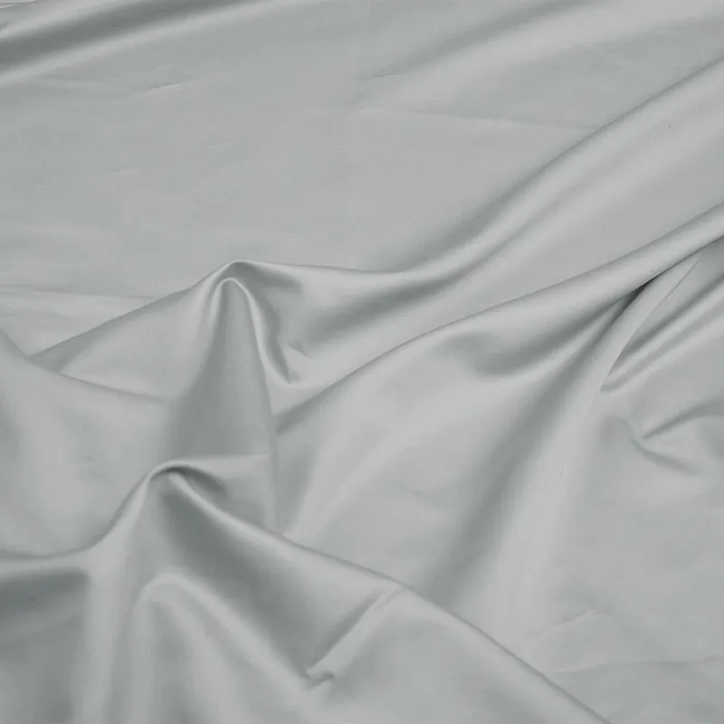 Maison Solid Cotton Bedsheet (Light Grey) - 700 TC media 8