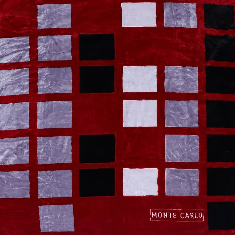 Monte Carlo Crimson Mosaic Blanket - 850 GSM media 7