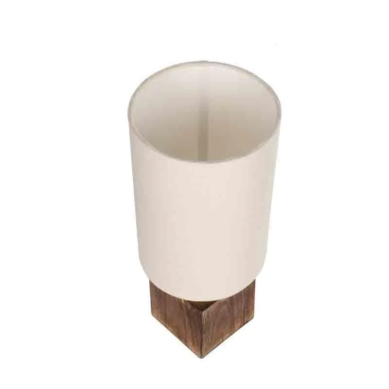 Introspection Fabric Table Lamp - Brown,White media 4