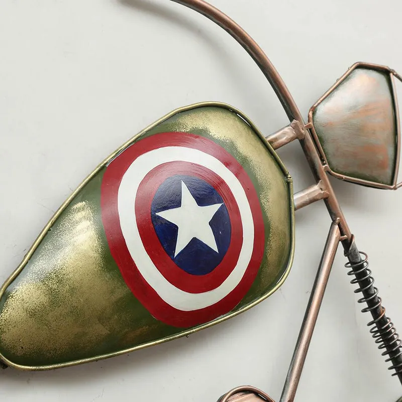 Captain America On Road Iron Wall Accent media 6