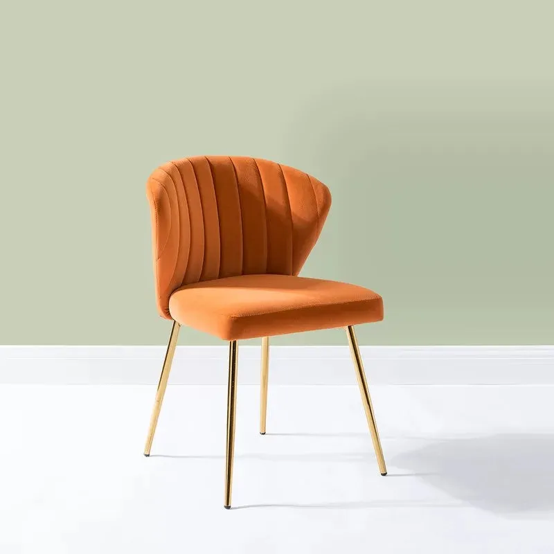 Cozyra Metal Accent Chair - Orange media 3