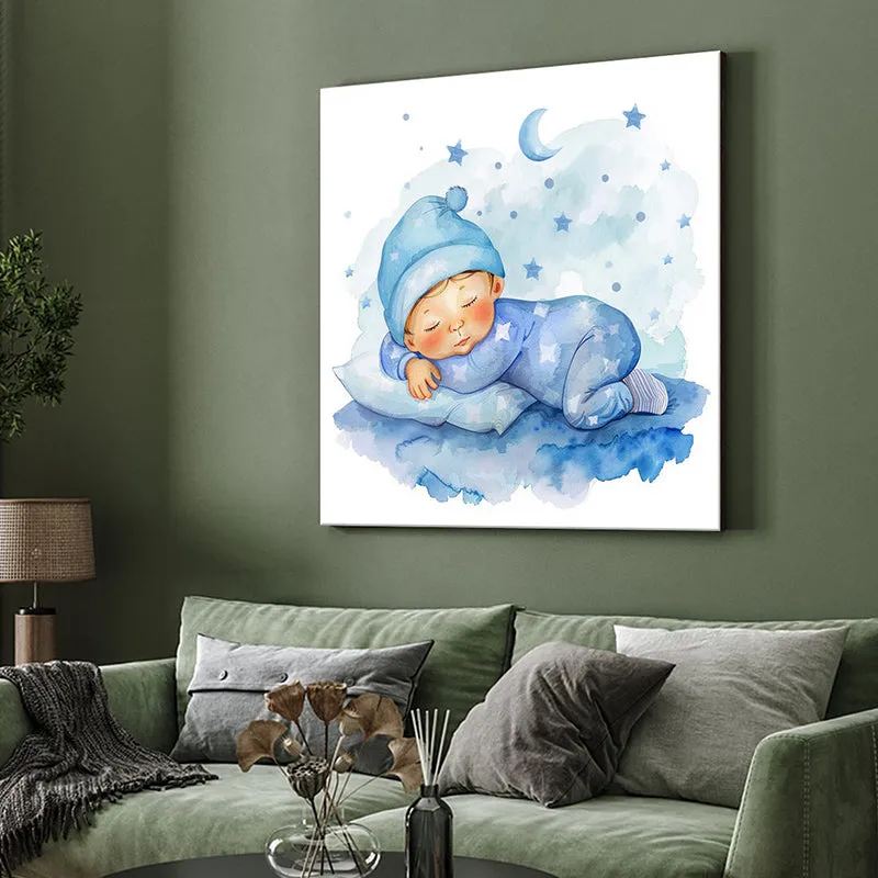 Sleeping Baby Poly Canvas Wall Painting media 4