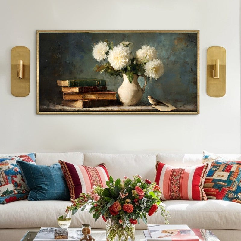 Pastel Haven Canvas Wall Painting With Frame