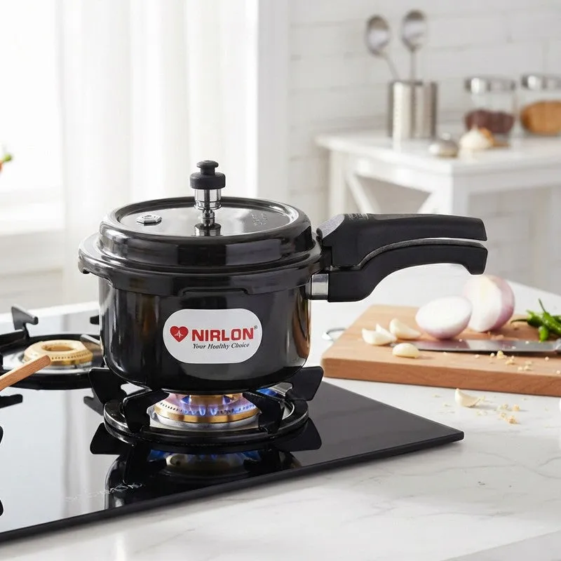 Nirlon Outer Lid Hard Anodized Pressure Cooker - 3000 mL media 1