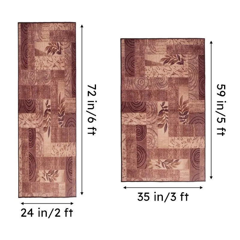 Earthy Shadows Anti-Skid Carpet media 7