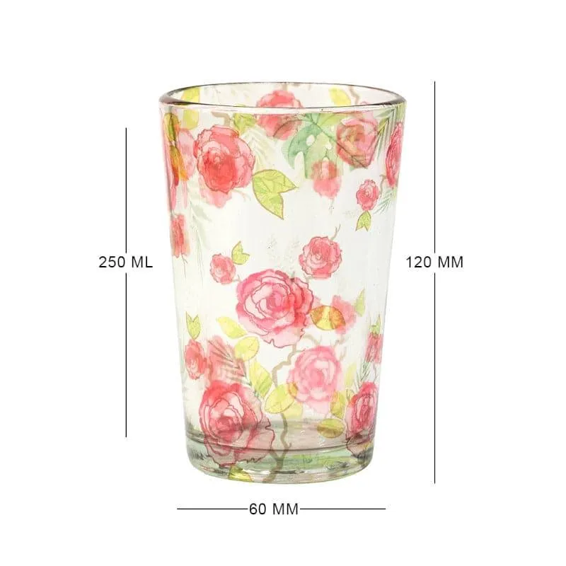 Misty Morning Roses Chai Glass - Set of Two media 4