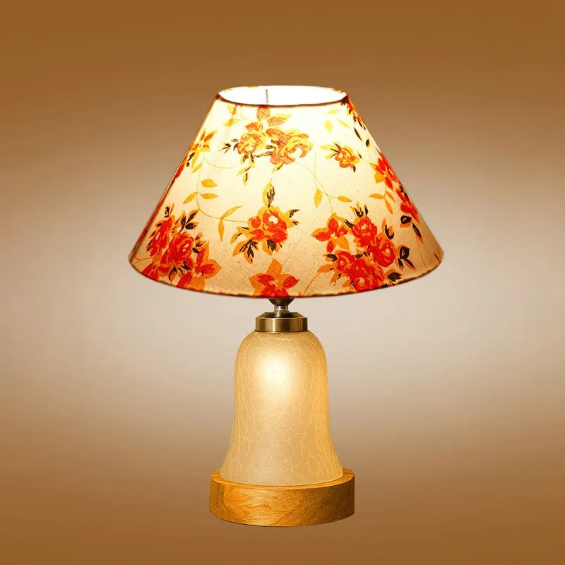 Zoravelle Fleur Cone Wooden Table Lamp - Multicolor media 7