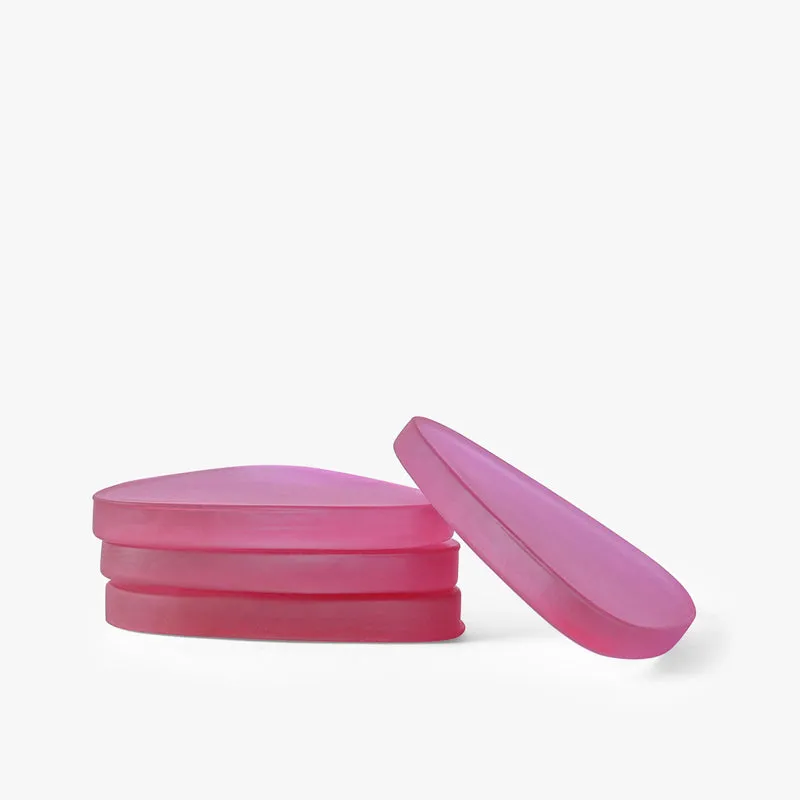 Glossy Trivo Glass Coaster (Pink) - Set Of Four media 4