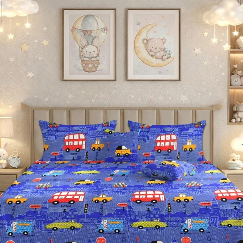 Blue Bus GlaceCotton Kids Bedding Set (180 GSM) - Five Piece Set media 5