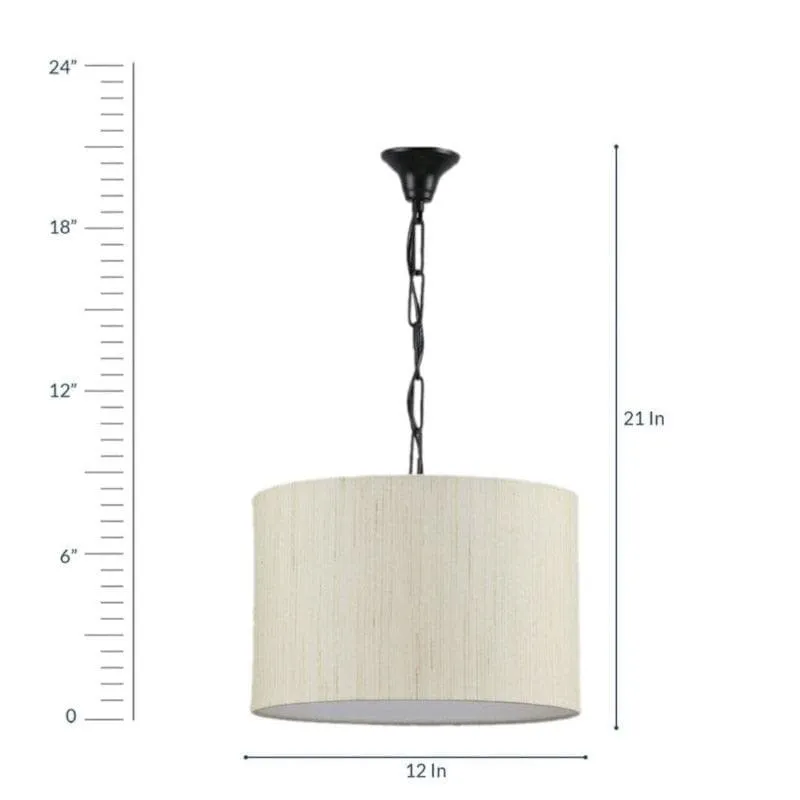 Pelora Fabric Ceiling Lamp media 4