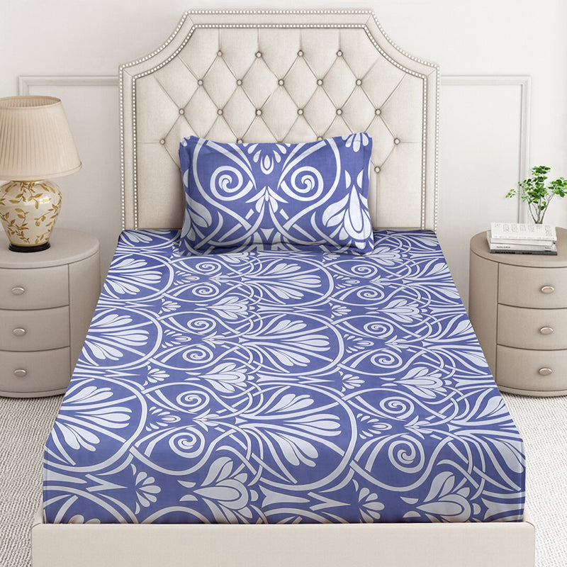 Geo Petals Floral Bedsheet - 130 GSM media 3