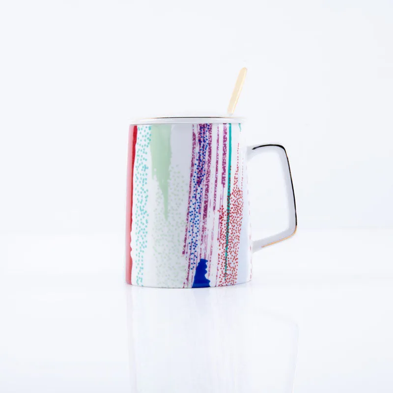 Zada Ceramic Coffee Mug (450 mL) - Two Piece Set media 3