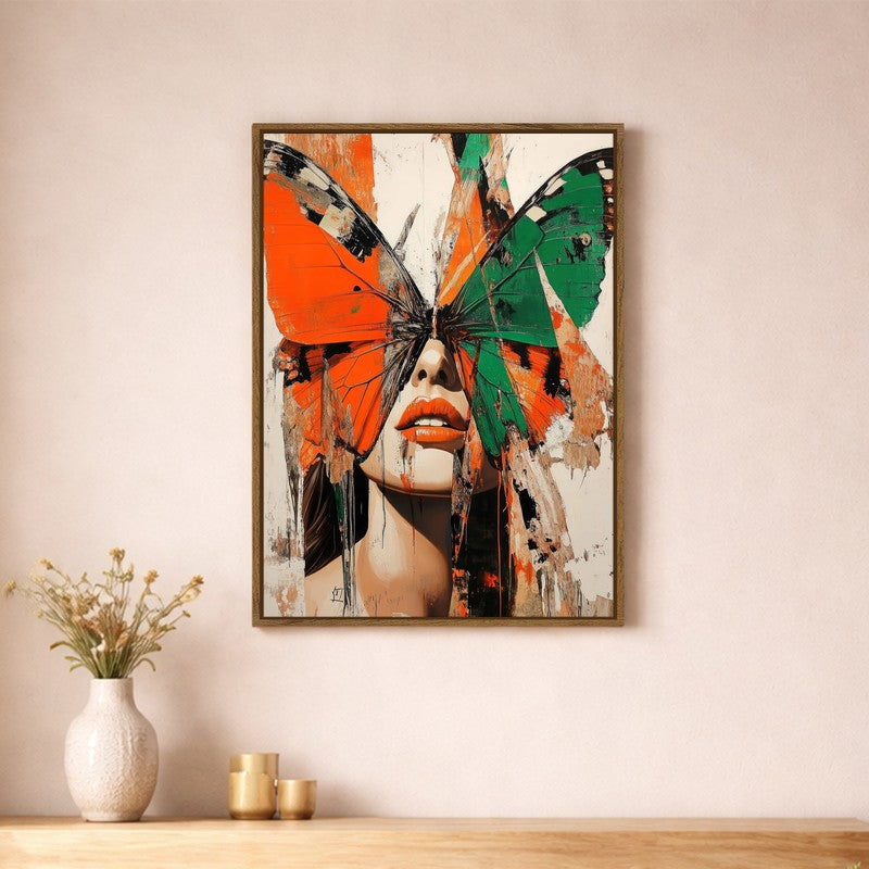 Modern She Canvas Wall Art With Frame
