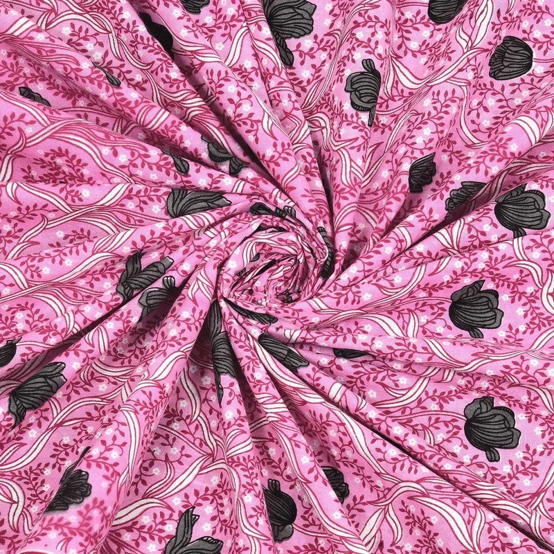 Shapeix Cotton Bedsheet (Pink) - 240 TC media 5
