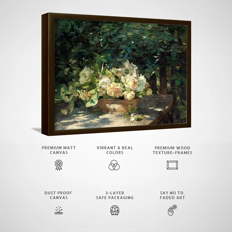 Floral Fairy Wood Wall Art With Frame - Black media 5