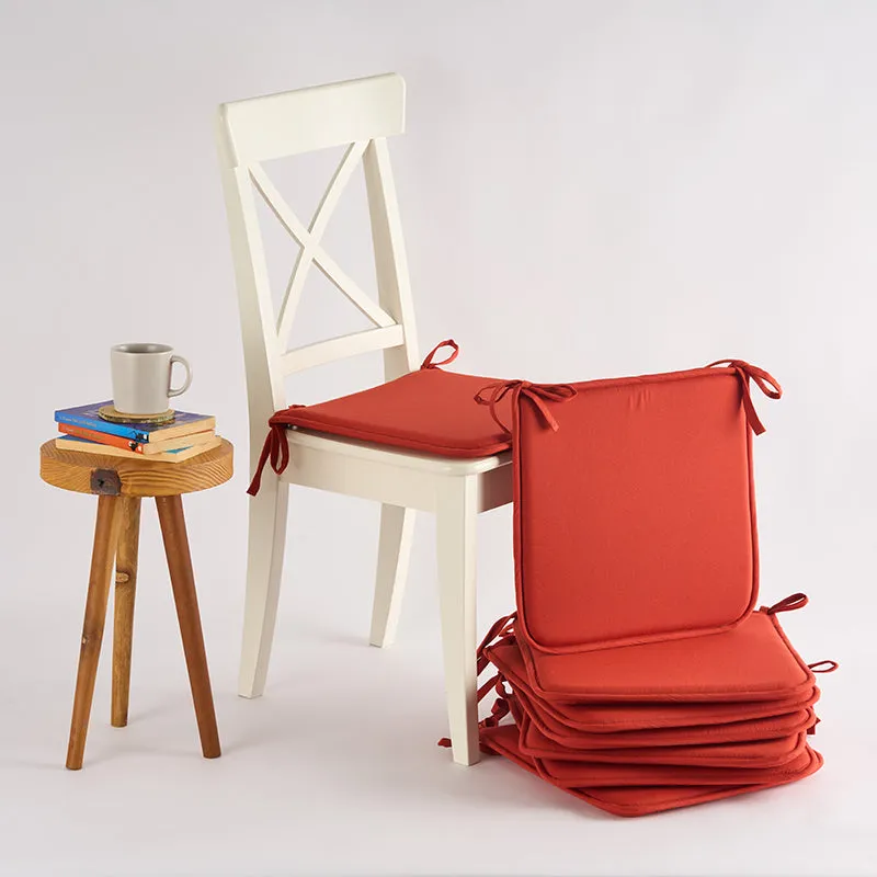 Easesit Foam Chair Pad (Terracotta Brown) - Set Of Eight media 1