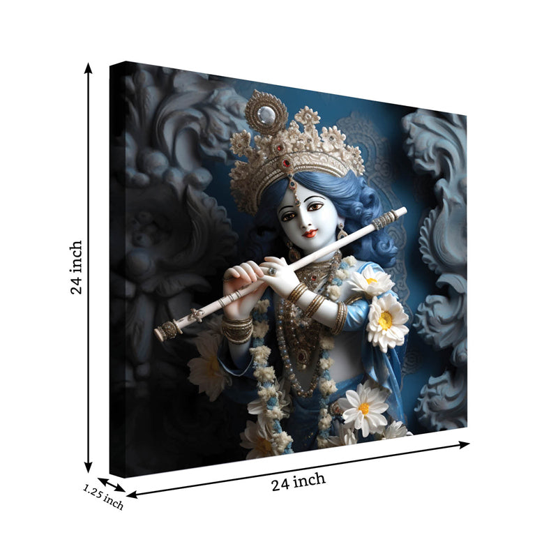 Krishna Charitha Canvas Wall Painting media 5