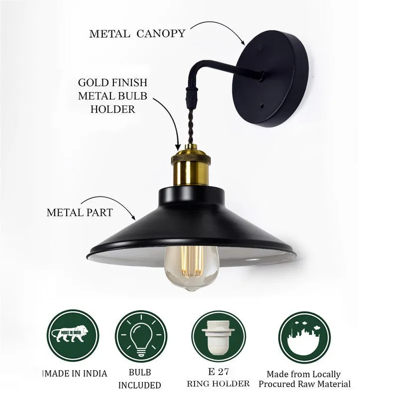 ZenithAura Metal Wall Lamp - Black media 6