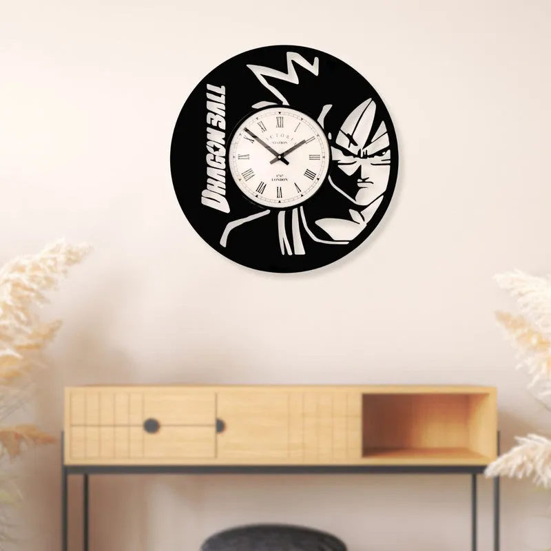 Anime Steel Analog Wall Clock - Black media 3
