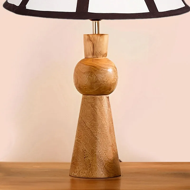 Angler Windsor Wooden Table Lamp - White,Black,Brown media 3