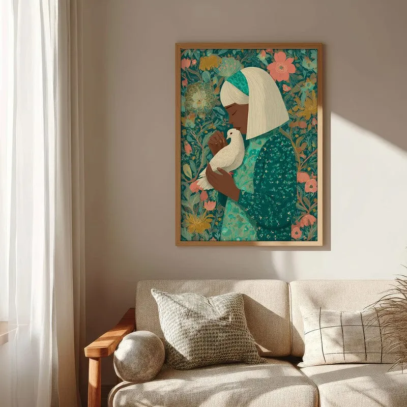 Floranova Canvas Wall Painting - Brown Frame media 6