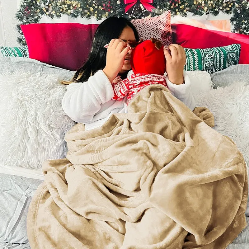 Soft Elite I Blanket(Beige) - 220 GSM media 5
