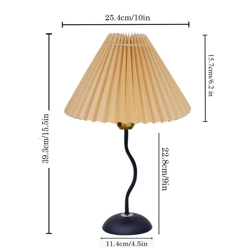 GlowVista Artistic Bedside Metal Table Lamp - Brown media 7