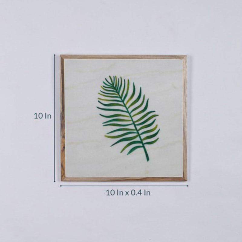 Leaf Lure Hand Painted Marble Wall Accent media 5
