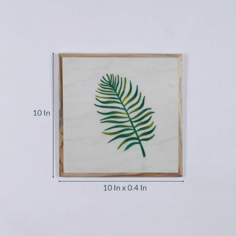 Leaf Lure Hand Painted Marble Wall Accent media 5