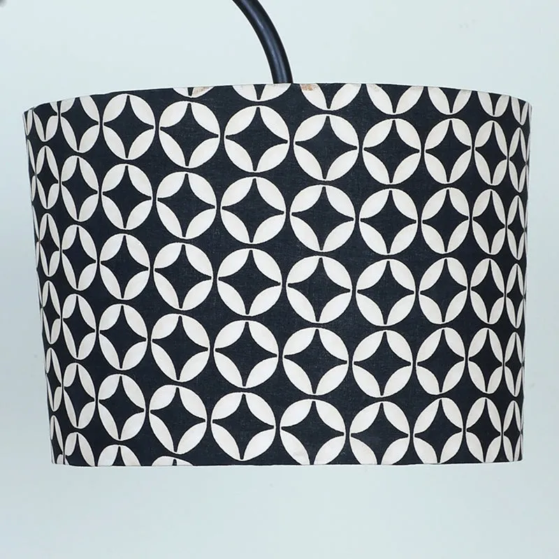 Tatania Printed Arched Floor Lamp With Shelf media 5