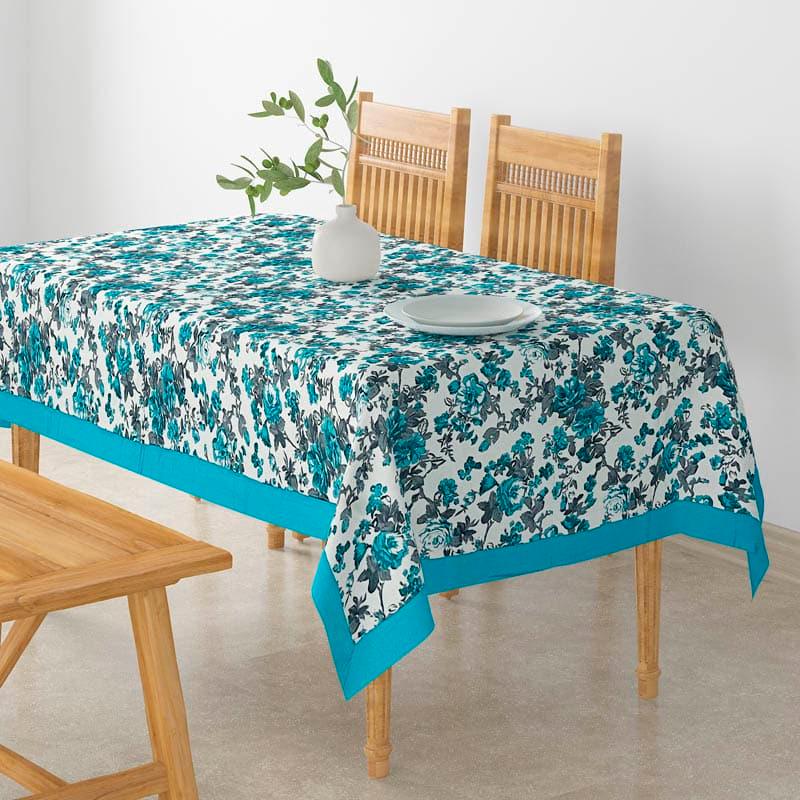 Swayam Delphinium Flora Table Cover