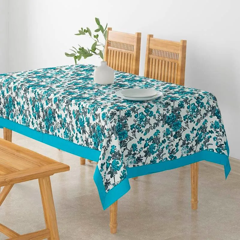 Swayam Delphinium Flora Table Cover media 1