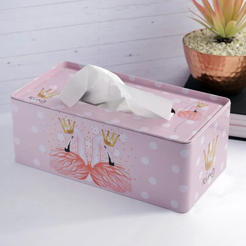 Flamingo Shine Tissue Box media 1