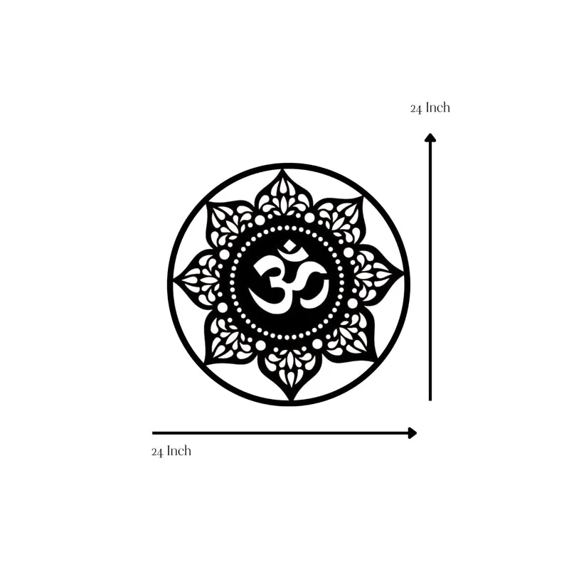 Intricate Aumkar Iron Wall Accent media 6