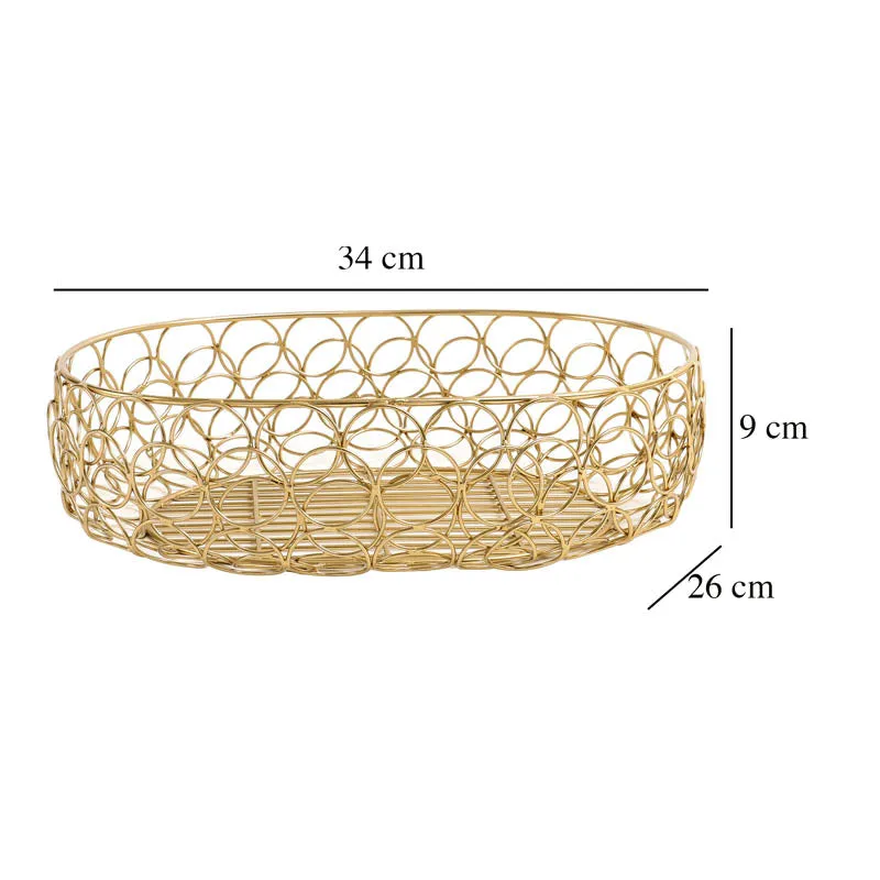 Flavio Fruit Basket - Gold media 5