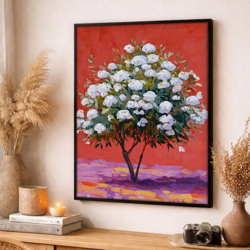 The Silent Orchard Canvas Wall Painting - Black Frame media 3