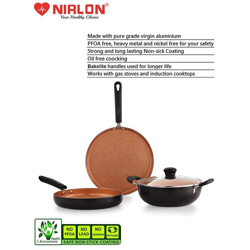 Nirlon Ceramic Coated Cookware - Three Piece Set media 7