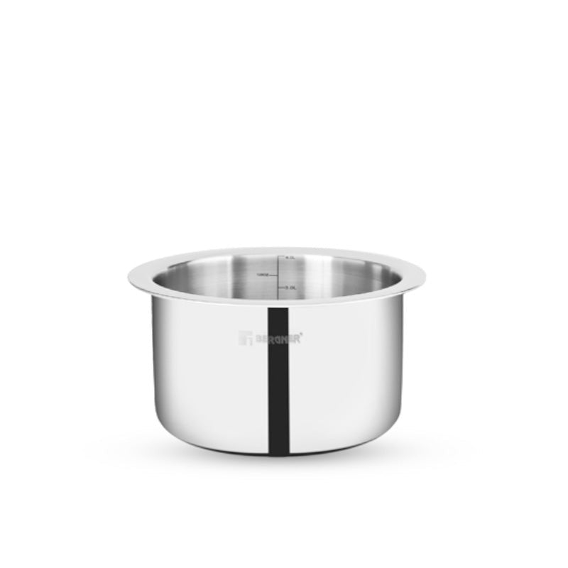 Bergner Tri ply Pateela With Lid - 5800 mL/10 inches media 6