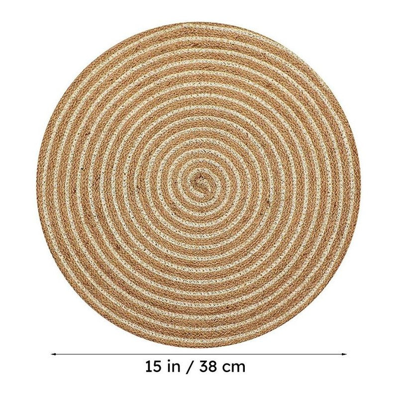 Terra Thread Jute Table Mat - Set Of Four media 7
