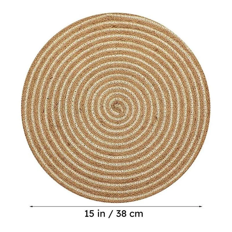 Terra Thread Jute Table Mat - Set Of Four media 7