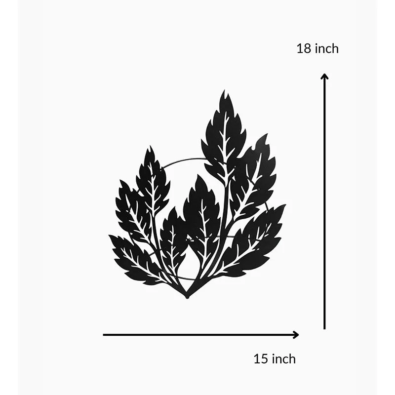 Leaves Black Iron Wall Accent media 5