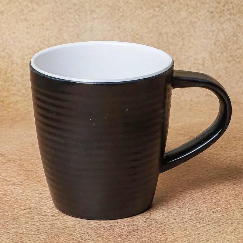 Brew Melamine Coffee Mug (250 mL Each/Black) - Set of Two media 5