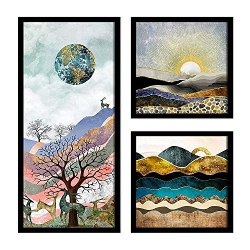 Mountain View Wall Art - Set Of Three media 5