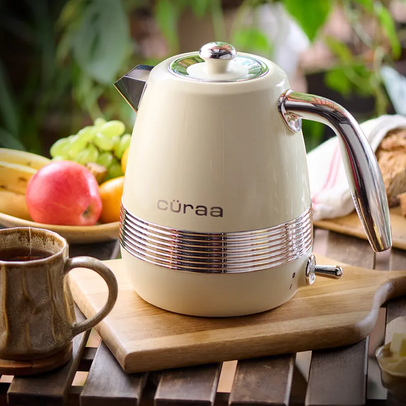 Cüraa By YFL Home Retro Electric Kettle (Beige/2000 W) - 1.8 Litre media 1