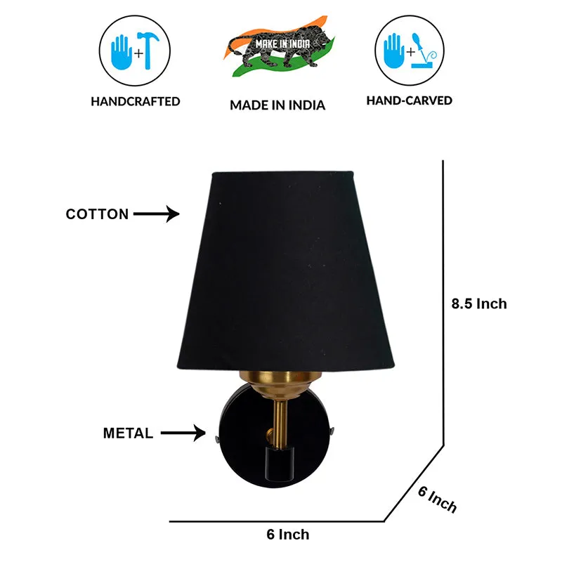 Aquilon Steel & Cotton Wall Lamp - Black media 6