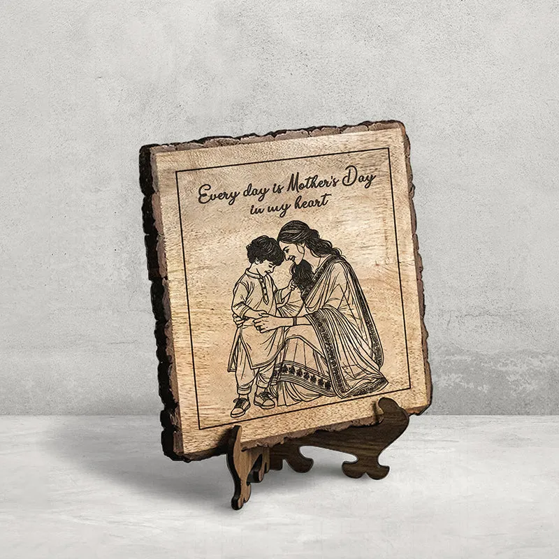 Every Day Is Mother's Day Wood Showpiece - Square media 3