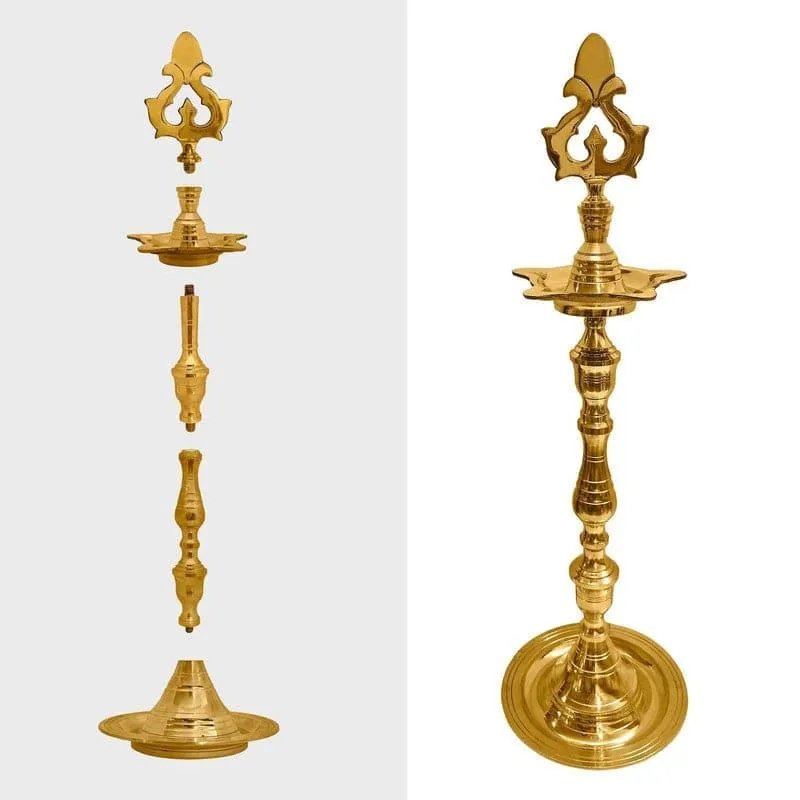 Vibha Brass Lamp - Small media 4