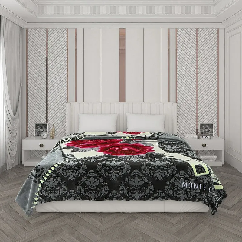 Monte Carlo Midnight Blossom Blanket - 1000 GSM media 3
